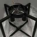 3-Light Ceiling Light Fixture, Black Semi-Flush Mount Chandelier with Geometric Metal Shade, Farmhouse Industrial Lighting for Kitchen Living Room Bedroom Hallway Foyer, E26 Base