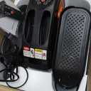 Under Desk Elliptical Machine, Electric Elliptical Leg Exerciser for Seniors Fully Assembled, Quiet & Portable Electric Seated Pedal Exerciser with Remote Control & 12 Adjustable Speed, Black/Orange (Small)