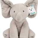 GUND Baby Animated Flappy the Elephant Plush, Singing Stuffed Animal Baby Toy for Ages 0 and Up, Gray, 12"