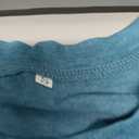 Blue Happy Easter T-Shirt, Short Sleeve Bunny Graphic Tee, Casual Easter Holiday Shirt, Size Small
