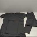 Mrskoala Lounge Sets for Women Two Piece Outfits Pullover Tops and Long Pants Tracksuit Sweatsuits Black S