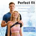 2 x Shoulder Brace for Women, Rotator Cuff Shoulder Brace, Adjustable and Can be Worn Under Clothes, Free to Add Ice Packs for Men & Women, Left & Right (Large size)