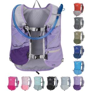 Lightweight Running Vest for Women and Men Hydration Backpack Pack with 1.5L Water Bladder Bag Running Gear Accessories for Hiking Trail Cycling Marathon