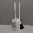 MR.SIGA Toilet Plunger and Bowl Brush Combo for Bathroom Cleaning, White, 1 Set (One Size)