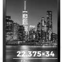 Annecy 22.375x34 Picture Frame Black1 Pack, 22.375 x 34 Picture Frame for Wall Decoration, Classic Black Minimalist Style Suitable for Decorating Houses, Offices, Hotels