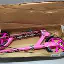 Scooters for Kids 8-12, Teens & Adults - Lightweight, Foldable, 8-Inch Big Wheels, Hand Brake & Bell, 4 Adjustable Height Levels, 240 lbs Max Load, Perfect for School, Campus and Park Rides (Pink)