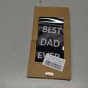 Fist Bump Gift for Dad - Father's Fathers Day for Dad Gifts,Dads Birthday Valentines Day Christmas Retirement Retired Gift from Daughter Son,Stocking Stuffers for Men,Worm Cosy Socks (One Size, Black)