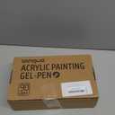 Xipan Acrylic Colored Pens Set, 90 Colors Retractable Gel Ink Pens, 0.7mm Fine Point Colorful Pen for Black Paper, Rock, Glass, Fabric and Art Crafts Supplies, Color Pen for Journaling Note Taking