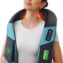 COMFIER FSA Eligible Cordless Neck Massager for Pain Relief Deep Tissue, Shiatsu Shoulder Massager with Heat, 3D Kneading Back Massager Pillow, Rechargable & Portable,Gifts for Women/Men