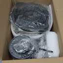 GANIZA Food Processors, Electric Food Chopper with Meat Grinder & Vegetable Chopper - 2 Bowls (8 Cup+8 Cup) with Powerful 450W Copper Motor - Includes 2 Sets of Bi-Level Blades (Grey)