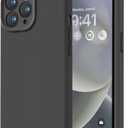 LOVE 3000 Designed for iPhone 13 Pro Max Case, Premium Silicone with [Soft Anti-Scratch Microfiber Lining] Shockproof Protective Phone Case for Men Women Girls 6.7", Black