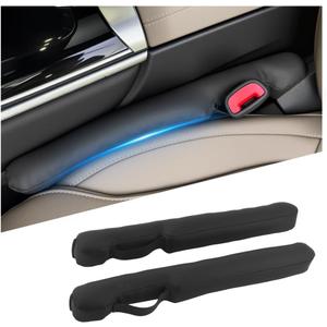 2PCS Car Seat Gap Filler with Retaining Ring Design,Soft Car Gap Fillers Between Seats Avoids Items Falling Out of Gaps,Upgraded Cars Gaps Seat Filler Hard to Shift
