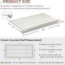 Wooden Wire Shelf Covers for Pantry & Closet Wire Rack Covers for Shelves, Durable Wood Shelf Covers for Kitchen, Laundry Room, Storage Organization(White Oak,30in*16in)