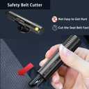 4 Pack Seatbelt Cutter and Window Glass Breaker Keychain,Auto Rescue Tool,Underwater Window Breaker,Window Breaker Tool for New Cars, Car Emergency Kit