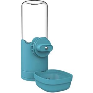 Pet Water Bottle for Cage Crate 26oz Automatic Feeding Water Dispenser for Dog Cat Rabbit (Blue, 26oz)