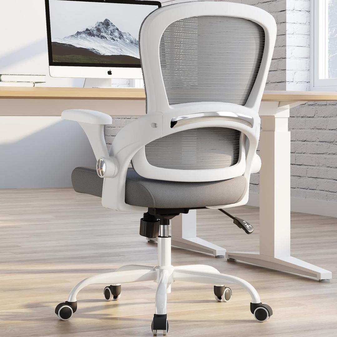 TRALT Ergonomic Office Chair - Comfy Desk Chair with Back Support, Home Office Desk Chairs, Computer Chair, 330lbs Wide Seat Big and Tall Office Chair for Executives (Grey) TRALT Ergonomic Office Chair - Comfy Desk Chair with Back Support, Home Office Desk Chairs, Computer Chair, 330lbs Wide Seat Big and Tall Office Chair for Executives (Grey)