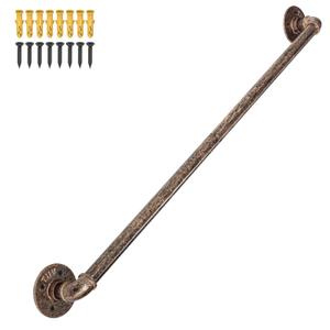 Stair Railing Indoor Hand Rails for Outdoor Steps, Industrial Pipe Metal Handrail, 3ft