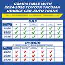 Michelin Vehicle Mats, Premier Series All-Weather TPE Custom Fit Liner for Toyota Tacoma Gas 2024-2026 Double Cab Auto Trans (3 Piece)