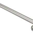 Moen Home Care Bathroom Safety 16 Inch Designer Stainless Steel Handicap Grab Bar for Bathtub and Shower, Elderly Assistance Product with Comfort Grip, Brushed Nickel, R8716D1GBN