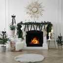 5 x Zhengmy 24 Pcs Long Velvet Bows Glitter Christmas Ornaments Vintage Large Velvet Glitter Christmas Swag Staircase Wreath Tree Topper Bows Large Bow for Outdoor, 6.3 x 12 Inch(Black)