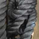 Climbing Rope Gym Workout - 1.5 Inch Dia 10FT 15FT 20FT 25FT 30FT 35FT 40FT 50FT Heavy Duty Work Out Rope Exercise Climbing Ropes for Adults Kids Fitness & Strength Training Outdoor & Indoor - Black