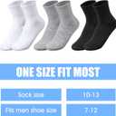 Bulk Socks 60 Pairs Thin Crew Socks for Men & Women - Pack of Sock with Moisture-Wicking Technology - Breathable Sport Casual Sock in Bulk Pack (One Size)