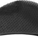 UPKOCH Stylish Silicone Swimming Hat for Unisex Elastic Bath Cap with Water Drop Shape Lightweight Design for (Black)