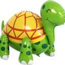 Green Turtle Balloon, 26 Inch Large Walking Tortoise Foil Balloon, Green Balloons for Turtles Birthday Party Pet Themed Party St. Patrick's Day Decoration