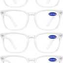 4 PACKS Blue Light Blocking Reading Glasses Women 1.0 1.25 1.5 1.75 2.0 2.25 2.5 2.75 3.0 3.5 4.0 5.0 6.0