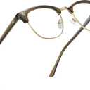 Blue Light Blocking Glasses Vintage Half Frame UV Clear Lens Anti Eyestrain Computer Gaming Glasses for Men Women