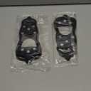 2 Pairs Ice Cleats for Shoes and Boots, Universal Non Slip Hiking Spikes, Micro Shoe Spikes for Snow and Ice, Durable Snow Crampons for Winter Hiking Climbing Ice Fishing, 8 Steel Studs Gripper Spike (M: Women (7-10) / Men (5.5-8.5))