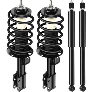 SCITOO Front Rear Complete Struts Shock Absorber for Prius C 2012-2015 | Automotive Replacement Struts and Shock Absorber Assembly 172289 343442 - Set of 4