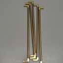 TUNNY 5 Pack Classic Solid Cabinet Handles-12.6"/320mm Screw Spacing Champagne Bronze Furniture Hardware Handles for Bathroom Dresser Kitchen Cabinets Bedroom Cabinet Pulls