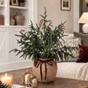 Christmas Decorations - 24" Real Touch Artificial Pine Tree in Ceramic Pot