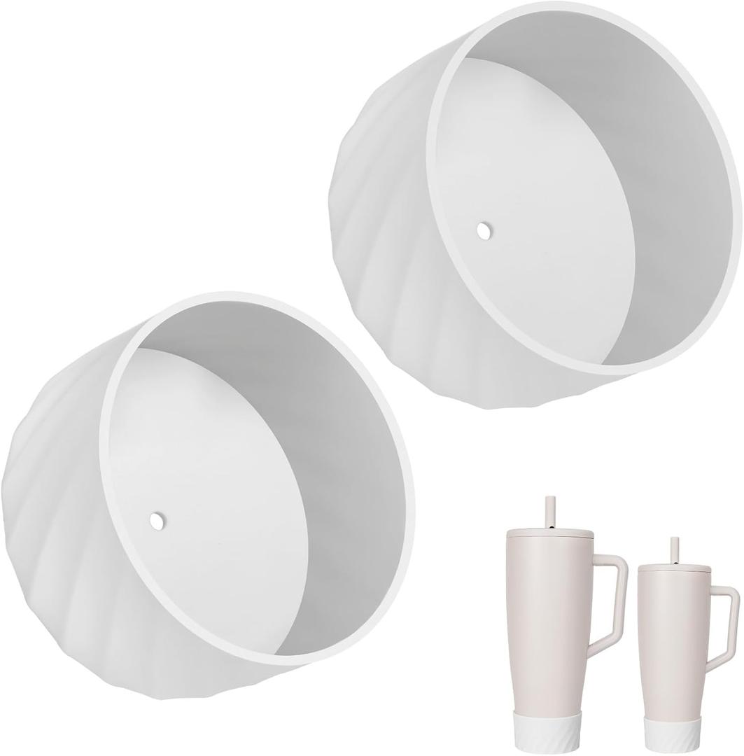 Boot Compatible with Brumate Era, Protective Silicone Sleeve for Brumate Era Accessories 30oz & 40oz, Anti-Slip BPA-Free Boot, Silicone Bottom Protector for Stanley Quencher and ProTour 30&40 oz (white)