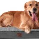 EHEYCIGA Orthopedic XL Dog Beds for Extra Large Dogs with Removable Washable Cover for Crate, Grey, 41x27 (41.0"L x 27.0"W x 3.5"Th)