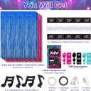 OurWarm Tik Tok Birthday Party Decorations, 135Pcs Happy Birthday Decorations, Includes Banner, Fringe Backdrop, Balloons Arch, Tablecloth for Party Supplies