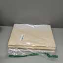 Criusia 4 Pack Baby Clothes Organizer Bins, Fabric Collapsible Storage Baskets with Handles, Odorless Storage Bins for Toy Clothes Nursery Kids Room Playroom Classroom (14L*10W*9.5H) (White with Beige)