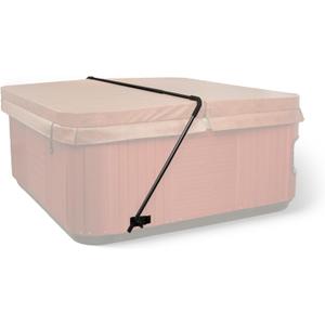 HEATWAVE Low Mount Spa Cover Lift Compatible with Rectangular/Square Spas up to 8 ft Wide Easy to Use Hot Tub Cover Lifter with Durable Power Coated Steel & Adjustable Spacers - Black