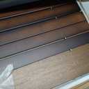 Wire Shelf Covers, Bamboo Wire Rack Covers for Pantry, ClosetKitchen (5pcs, 32" W x 16" D, Walnut)