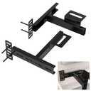 Headboard Brackets for Bed Frame, Adjustable Brackets for Headboard, Universal with Footboard Extension Kit, Fit for Queen King Full Size Headboards, Easy Installation, Set of 2