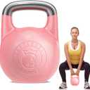 Kettlebell Kings Competition Kettlebells Weight (35mm handle) 8-48 KG - Hand weights Workout Gym Equipment and Strength training sets for Women and Men for Home Gym - Suitable for Repetition Workouts