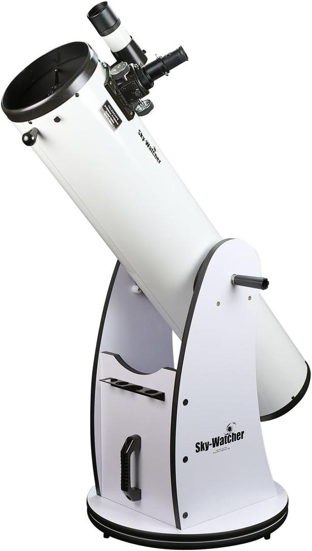 Sky-Watcher Classic 200 Dobsonian 8-inch Telescope Solid-Tube Simple, Traditional Design Easy to Use, Perfect for Beginners, White (S11610)