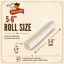 Cowdog Chews 5-6 Inches Rawhide Retriever Roll - Chewing Dog Treat, 100% Natural - Natural Grass Fed Livestock Sourced (50 Pack)