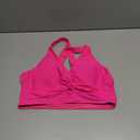 Women's Bikini Top - Supportive Swimsuit for Large Bust - 2025 Cut Out Twist Swim Top (Medium, Hot Pink)