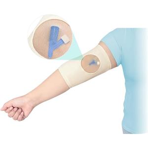 Picc Line Sleeve Picc Line Covers for Upper Arm Picc Medical Caps Cast Protector with Mesh Viewing Window for Women Men Soft and Breathable (M)