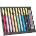 Mr. Pen- Aesthetic Pens, 10 Pack, Colorful Ink with Case and 12 Refills, Fast Dry, No Smear Bible Pens No Bleed Through, 0.7mm Fine Point Pen, Ballpoint Pens Ballpoint
