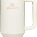 STANLEY Quencher H2.0 Tumbler with Handle and Straw 30 oz | Flowstate 3Position Lid | Cup Holder Compatible for Travel | Insulated Stainless Steel Cup | BPAFree | Cream 2.0
