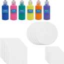 Sixth Space Spin & Paint Refill Pack for Spin Art Machine Spin Art Kit, Art Design Card, Stem Toys, Kid Arts and Crafts