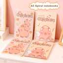 Adorable Capybara Stationery Set, Girls' Stationery Set Includes Pencil Case, Multi-Color Pens, Stickers, Pins, Notebook, Stamps. Perfect Cute Birthday Gift for Kindergarten and Elementary School.